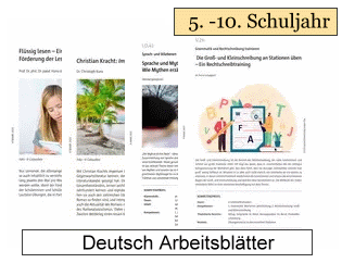 Aktuelle Deutsch Arbeitsbltter 5.-10. Schuljahr