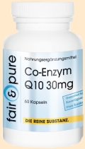 Co-Enzym Q10, 30 mg Fair & Pure - Nahrungsergänzungsmittel