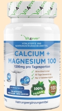 Calcium + Magnesium 100. Nahrungsergänzung Vit4ever - Nahrungsergänzungsmittel