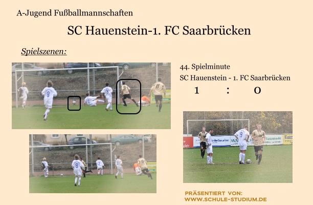 SC Hauenstein gegen 1. FC Saarbrücken