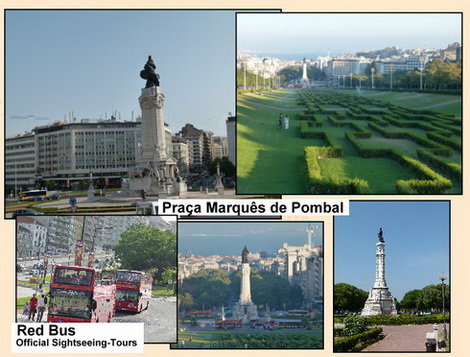 Lissabon Lissabon. Praca Marques de Pombal