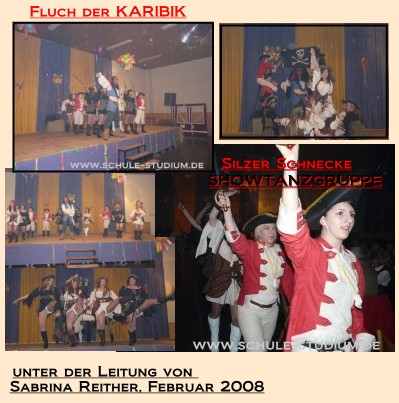 Silzer Tanzshowgruppe unter der Leitung von Sabrina Reither auf der Fastnachtssitzung des Sportvereins Kapellen