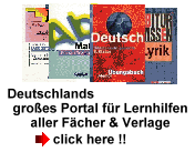 Deutschlands gro&szlig;es Portal f&uuml;r Lernhilfen aller F&auml;cher und Verlage: Deutsch, Englisch, Mathe, Chemie, Biologie, Franz&ouml;sisch, Latein etc.