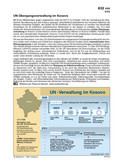 Schaubild: UN-Verwaltung im Kosovo Schaubilder & Illustrationen zu den Vereinten Nationen (UN)