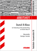 Stark Arbeitsheft, begleitend f&uuml;r den Schulunterricht