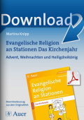 Evangelische Religion an Stationen Das Kirchenjahr Lehrer Arbeitsblätter Adventszeit / Weihnachten