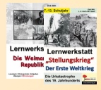 Geschichte Kopiervorlagen Weimarer Republik / 1. Weltkrieg
