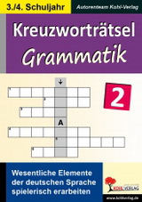 Kopiervorlagen vom Kohl Verlag - Kreuzworträtsel Grammatik