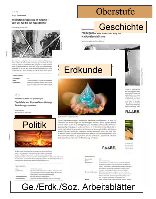 Aktuelle Arbeitsblätter Naturwissenschaften Geschichte/Erdkunde/Politik