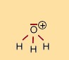 Lewisschreibweise des Hydronium Ions