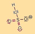 Hydrogensulfat - Lewis-Schreibweise