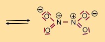 Distickstofftetraoxid - Lewis-Schreibweise