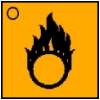 Gefahrensymbol: brandfördernd