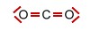 Lewisschreibweise von Kohlendioxid