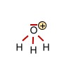 Lewisschreibweise des Hydronium Ions