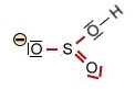 Lewisschreibweise von Hydrogensulfit