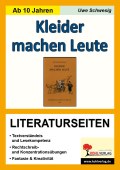 Kleider machen Leute Deutsch Arbeitsblätter mit Lösungen