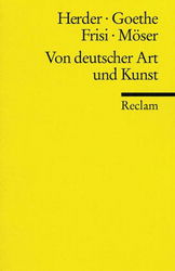 Deutsch Lektüre von Reclam, Deutsche Literatur. Epoche Aufklrung sowie Sturm und Drang