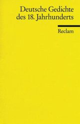 Deutsch Lektüre von Reclam, Deutsche Literatur. Epoche Aufklrung sowie Sturm und Drang