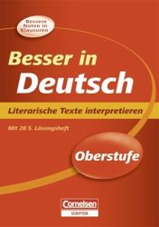 Deutsch Lernhilfen von Cornelsen für den Einsatz in der Oberstufe -ergänzend zum Deutschunterricht