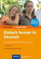 Deutsch Lernhilfen von Manz, ergänzend zum Deutschunterricht (5. bis 10. Klasse)