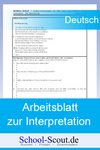 Arbeitsblatt zu IM KREBSGANG