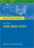 Abitur Hamburg 2019. Schwerpunkthema ´Vor dem Fest. Saša Stanišic´