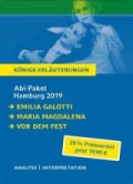 Abitur Hamburg 2019. Schwerpunkthemen Emilia Galotti, Maria Magdalena, Vor dem Fest
