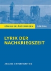 Lyrik der Nachkriegszeit - ausführliche Interpretation