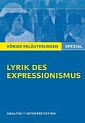 Lyrik des Expressionismus