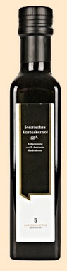 Kürbiskernöl (Bio) Kürbiskernöl (bei diversen Anbietern auch kaltgepresst)