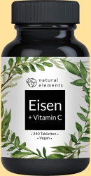 Eisen + Vitamin C. Nahrungsergänzungsmittel