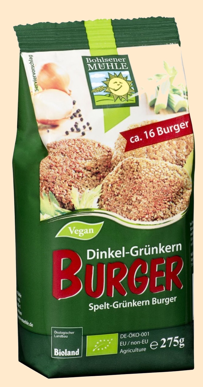 BURGER &amp; SNÄCKEBROT. Bio-Qualität Bohlsener Mühle. Dinkel/Hafter aus ...
