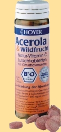 Acerola Beeren, reich an natürlichem Vitamin C Sanct Bernhard - Nahrungsergänzungsmittel