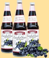 Heidelbeer Direktsaft 100%, reich an Antioxidantien