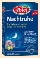 Baldrian + Hopfen. Dragees zur Beruhigung