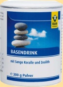 Basendrink mit Sango Koralle und Zeolith für den Säure-Basen Haushalt
