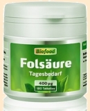 Folsäure Tagesbedarf Greenfood - Nahrungsergänzungsmittel