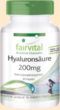 Hyaluronsäure. Bioaktive Vitalstoffe Fairvital - Nahrungsergänzungsmittel