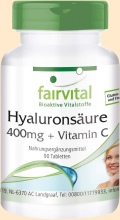 Hyaluronsäure. Bioaktive Vitalstoffe Fairvital - Nahrungsergänzungsmittel