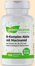 Vitamin B Komplex greenleaves - Nahrungsergänzungsmittel
