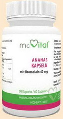 Ananas Kapseln(Bromelain) McVital - Nahrungsergänzungsmittel