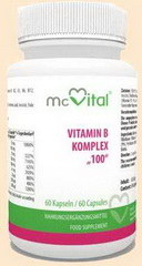 Vitamin B Komplex 100. Kapseln McVital - Nahrungsergänzungsmittel