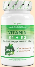 Vitamin K1 & K2. Nahrungsergänzung Vit4ever - Nahrungsergänzungsmittel