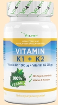Vitamin K1 & K2. Nahrungsergänzung Vit4ever - Nahrungsergänzungsmittel