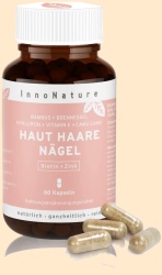 Haut Haare Nägel Komplex InnoNature - Nahrungsergänzungsmittel für schöne Haut