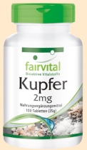 Kupfer für ein starkes Immunsystem Fairvital - Nahrungsergänzungsmittel