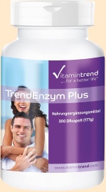 Trendenzym Plus. Enzymtherapie Nahrungsergänzung