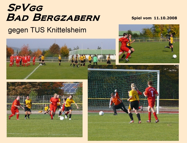 Mädchen Fußballmannschaft Bad Bergzabern gegen Knittelsheim
