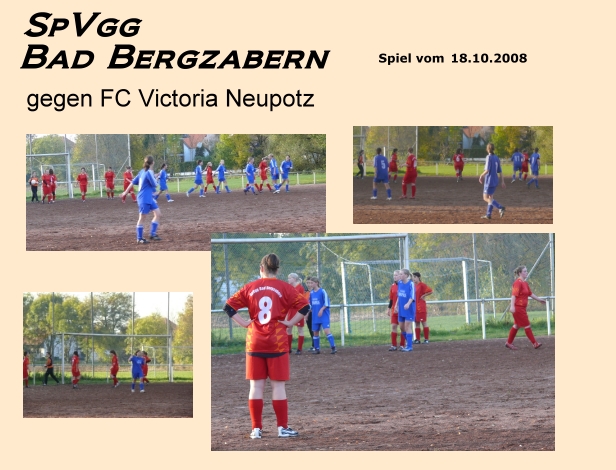 Mädchen Fußballmannschaft Bad Bergzabern gegen FC Victoria Neupotz